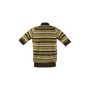 PT01 Men's Striped Polo Sweater Men BROWN/GREEN Sweaters & Cardigans